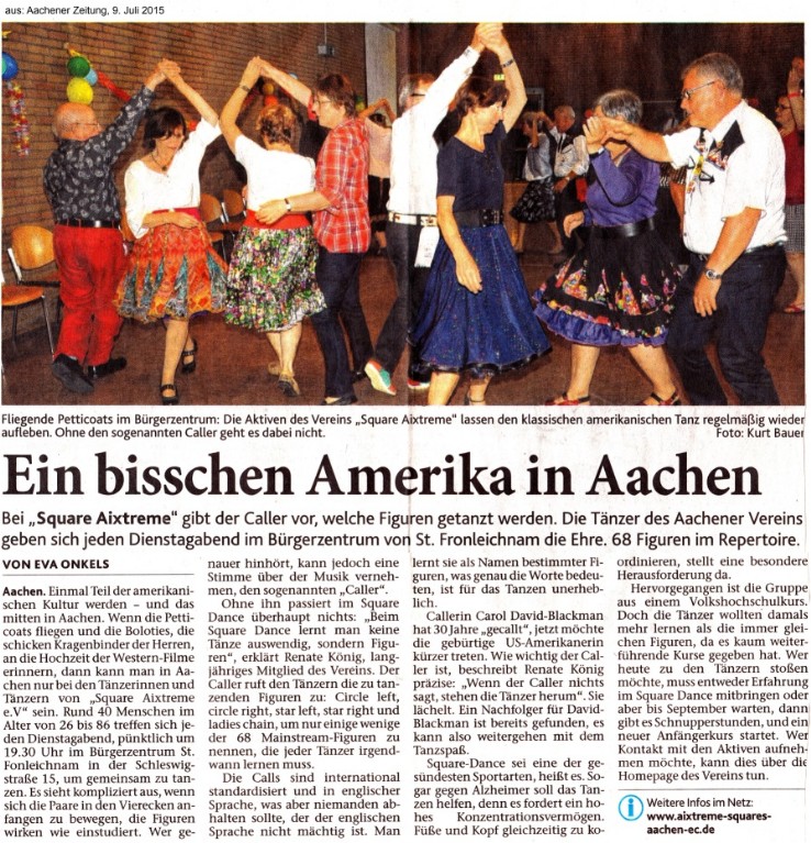 Aachener Zeitung 09.07.2015