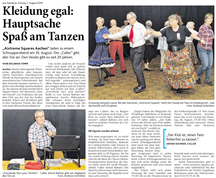 Aachener Zeitung 04.08.2016
